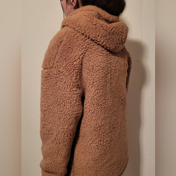 sherpa jacket,brand new with tags,beige/natural Size Small but fits medium - Picture 7 of 7